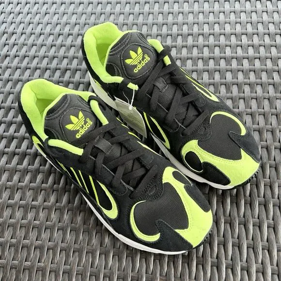 Adidas Yung-1 Black Hi Res Yellow Men's Athletic Shoes EE5317 Size